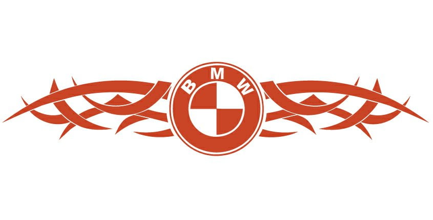 BMW M Logo Outline Decal Sticker