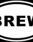 BREW Oval Sticker
