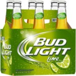 bud light lime six pack decal