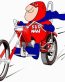 budman ON MOTORCYCLE sticker 4