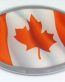 Canada Oval Flag 3D Chrome Emblem