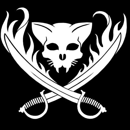 Cat Pirate Skull Diecut Decal