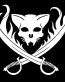 Cat Pirate Skull Diecut Decal