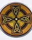 Celtic Dome 2 3D Chrome Background Adhesive Car Badge