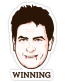 Charlie Sheen Winning Sticker Color