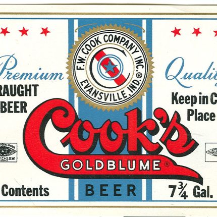 Cooks Goldblume Beer Sticker