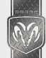 DODGE FILLS Truck bed Stripe 6 Silver Diamondplate