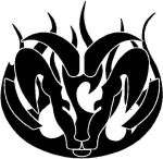 Dodge Ram Ultra Flame Design Die Cut Decal