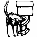 Dog Drink Toilet Funny Decal