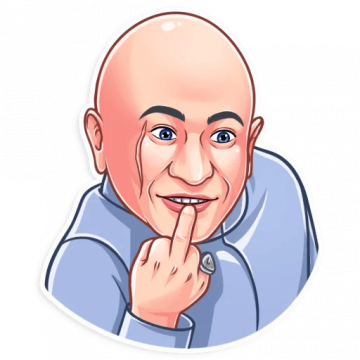 dr evil funny tv show sticker 15 - Pro Sport Stickers