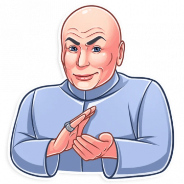 dr evil funny tv show sticker 17 - Pro Sport Stickers