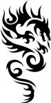 Dragon Tribal Flames Decal