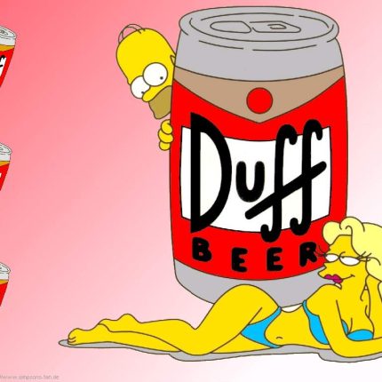 Duff Beer Shot with Homer