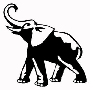 Elephant Vinyl Decal 007