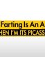 farting picasso funny bumper sticher
