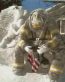 Fireman In Snow Sticker