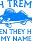 FISH TREMBLE DIECUT DECAL