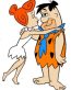 Fred and Wilma Sticker