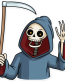 friendly death_grim reaper sticker 5