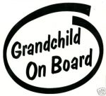 grandchild on board die cut decal