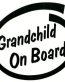 grandchild on board die cut decal