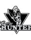 GRAY BLACK WHITE bow hunter sticker