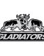 GRAY BLACK WHITE GLADIATORS STICKERS
