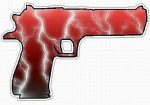 HAND GUN FILLS lightning red