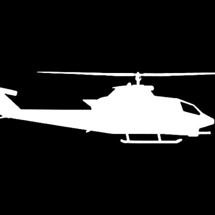 Helicopter Diecut Decal 5