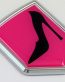 High Heels Lady driver crest 3D chrome automobile emblem