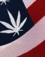 In Weed We Trust USA Flag  Design Sticker