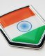 India Indian Flag Crest Decal Car Chrome Emblem Sticker