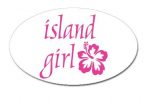 Island Girl Oval Decal