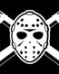 JASON CROSSBONES HALLOWEEN DIECUT DECAL