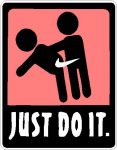 Just Do It Sticker PINK