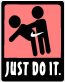 Just Do It Sticker PINK