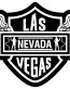 Las Vegas Bikerz Crest Black and White Sticker