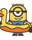 Minion Duckie Sticker