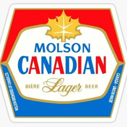 MOLSON CANADIAN LAGER LOGO STICKER