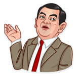 mr bean show funny car sticker 19