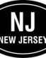 New Jersey Oval Decal