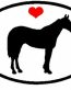 Oval Horse Decal 1