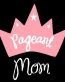 Pageant Mom Pink and White Decal