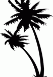 Palm Tree Decal 9