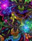 psychedelic art stickers wall decal 02