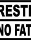Rated No Fat Chicks Funny Warning Sticker