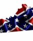 Rebel Flag Kentucky Shaped Sticker