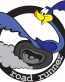 road runner round sticker