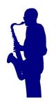 Saxaphone Player Decal