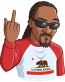 snoop dogg rap rasta king music band window sticker 17